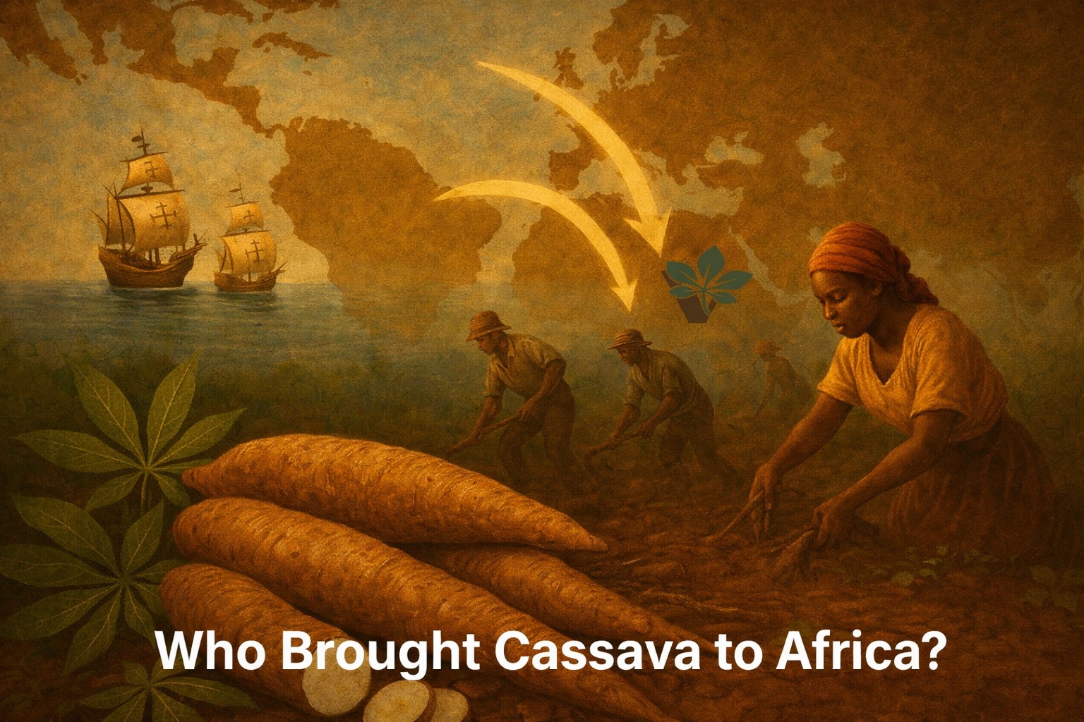 Who brought cassava to Africa?